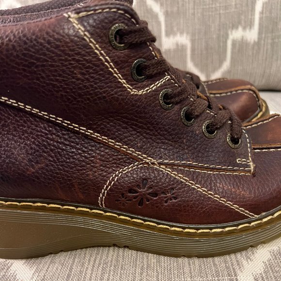 Dr. Martens Claudia Leather Lace-Up Boot with Embossed Flower - Picture 7 of 10